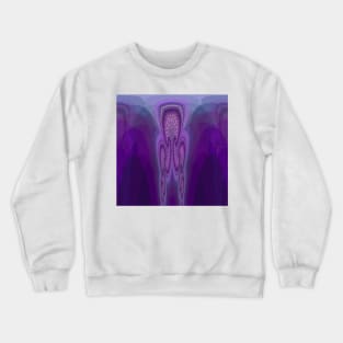 pinky purple up and over design Crewneck Sweatshirt